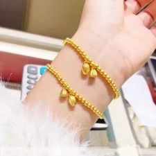 48kplated necklace pendant jewelry lotus heart bracelet girl's birthday gift picture