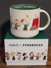 Starbucks Peanuts Snoopy Charlie Brown Pumpkin Ceramic Mug Cup - New - In Hand picture