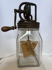 RARE Antique Dazey No. 20 2 Qt Glass Butter Churn 1922 Floral Frame 20B picture