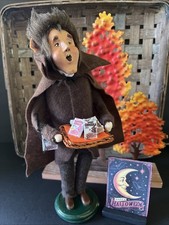 Byers Choice Halloween Vampire Count Coco w/treats for Trick r Treater Redressed picture