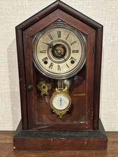 Antique F. Kroeber Shelf Clock With Alarm - Must See picture