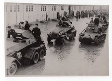 German Armored Cars and Tank ~ Winter Relief ~ Original 1937 Press Photo picture