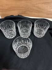 Waterford  Lismore Old Fashioned Crystal Glasses Set Of 4 picture