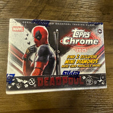 Topps Chrome 2025 Deadpool Marvel Sealed Box 7 Packs 28 Cards Inserts/Parallels picture
