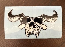 Danzig Samhain demon skull UV DTF Raised Super Durable Decal Sticker 5.25