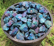 8 oz Chalcopyrite Rough Stones: 'A' Grade Raw Crystals 1/2 lb Bulk Lot picture