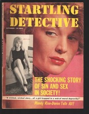 Startling Detective 9/1964-Shocking story of Sin & Sex in Society -Lurid & vi... picture