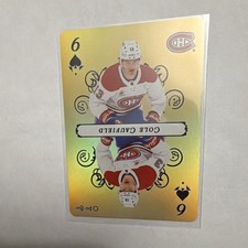 25/26 O-Pee-Chee Montreal Canadiens Cole Caufield Gold 6 of Spades   picture