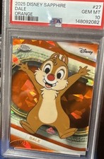 2025 Topps Chrome Disney Sapphire Edition #27 Dale– PSA 10 ORANGE /25 picture
