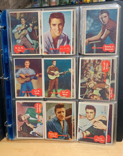 Very Rare 1956 Bubbles Inc. R710-1 Elvis Presley Complete 66 Card Set GD-EX+ picture