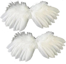 2Pcs Imitation Feather Angel Wings Ornaments Mini Angel Feather Wing picture