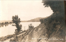 WISCONSIN Mazomanie Rock Place Lake Marion WI c1916 Real Photo Postcard RPPC picture