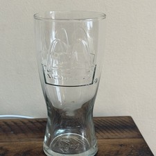 Vintage 1992 McDonald's Embossed 16 oz. Clear Soda Drinking Glass picture