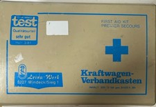 Vintage Leina Werk Kraftwagen-Verbandkasten Auto First Aid Kit 5227 Windeck/sieg picture