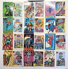 🔥1984-85 Kenner DC Super Powers 12 Mini Comics + 12 Character Cards Vintage picture