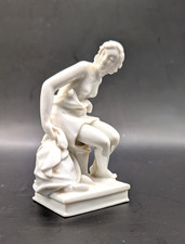 Augarten Wien Porcelain Figurine 1634 Kneeling Nude Bather Blanc De Chine Vienna picture