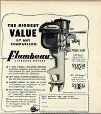 1951 Print Ad Flambeau Outboard Motors Metal Products Corp Milwaukee,WI picture
