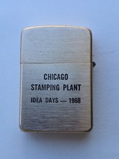 RARE Vintage Parks Lighter Ford Metal Chicago Stamping Plant Idea Days 1968 picture