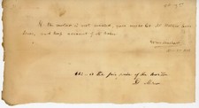 19th Century Signed Receipt John Mathiot Mayor Lancaster PA D Marion 1806 Mortar picture