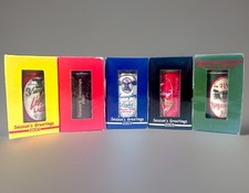 Rare Yuengling Beer Can Christmas Ornament Lot 5 Various Years New In Boxes picture