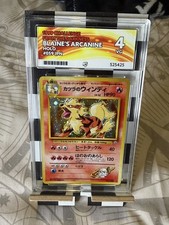 Pokemon TCG PSA 4 1999 Japanese Blaine's Arcanine #059 Holo Rare ACE 4 picture