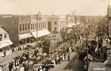Circus Day Alexandria MN Minnesota 1910 RPPC Photo Postcard COPY picture