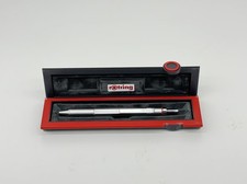Rotring 600 Trio Levenger Silver 0.7mm/Red/Blue Pen Pencil In Case - Vintage picture