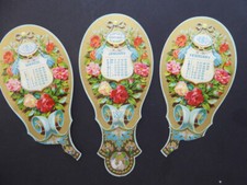 Victorian 1876 Cantons Perfumed Almanac part fan trade card picture