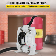 VEVOR Air-Operated Double Diaphragm Pump 1 inch Inlet/Outlet 30GPM Polypropylene picture