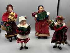 Set of 4 Vintage Clothtique Possible Dreams Christmas Carolers 2001/2002 w/boxes picture