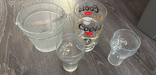 Coors Banquet Pint Glass Breweriana Beer Glassware Lot / Set of Assorted Glasses picture