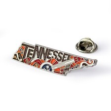 Tennessee Enamel Lapel Pin – Collectible State Souvenir picture