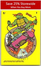Michaelangelo (Skateboard) 1989 Topps Teenage Mutant Ninja Turtles Stickers #9 picture