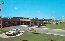 1974 IL Elmhurst HOWARD PONTIAC Dealership White Trans Am Firebird Postcard A53 picture