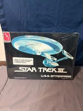 Vintage 1985 AMT ERTL Star Trek III USS Enterprise Model Kit 1:537 6675 picture