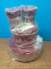 NEW NOS SUPER RARE Tupperware HOLIDAY One-Touch Container 16 PC SET 3421A 4922A picture