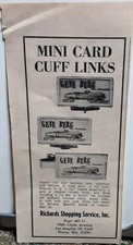 Vintage 1959 Gene Berg Cuff Links Print Ad Mini Card Car Accessories picture