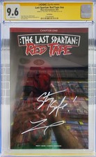 The Last Spartan: Red Tape #1 (2024) CGC 9.6 (Foil Edition) Signed by Tyler Mane picture