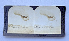 ANTIQUE KEYSTONE HAULING DOWN AN OBSERVATION BALLOON STEREOVIEW PHOTO CARD 18758 picture