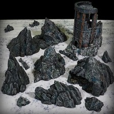 Mountain Peaks | Conquest Creations | 28mm Tabletop Terrain | Fantasy Terrain picture