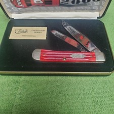 Case XX Dale Earnhardt Jr Trapper Knife 2000 #8 Bud Car Etched In Box picture