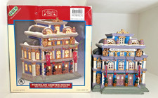 Lemax Caddington Village 2001 Plaza Opera House Lighted Christmas Porcelain IOB picture