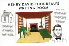 James Baldwin's Writing Room, Artist Jane Mount from Bibliophile POSTCARDs picture