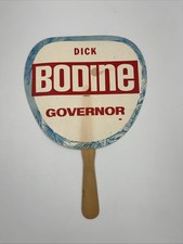 Vintage Political Paper Fan Democrat Dick Bodine Lieutenant Governor Indiana picture