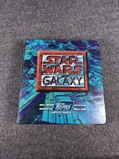Vintage 1994 Star Wars Galaxy Topps Trading Cards Blue Binder Lot Collection picture