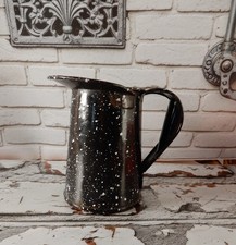 Vtg WWII Era US Navy Granitewear Enamelware Pint Pitcher Creamer USN Military picture