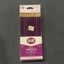 Katz & Besthoff (K&B) Drug Store Purple Pencils Pack of 12 -New Orleans Vintage  picture