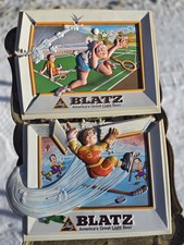 Vintage 1970s Vacuform Blatz Beer Advertising Sports Themed - Set Of 2 picture