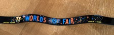 RARE MINTY Kids Girls Black Vinyl Belt New York World's Fair 1964-1965 MUST SEE picture