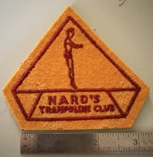 Vintage 1960s Nard’s Trampoline Club Amarillo Texas Gymnastics Felt Patch picture